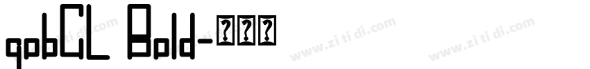 gobCL Bold字体转换